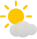 mostly sunny, some clouds
