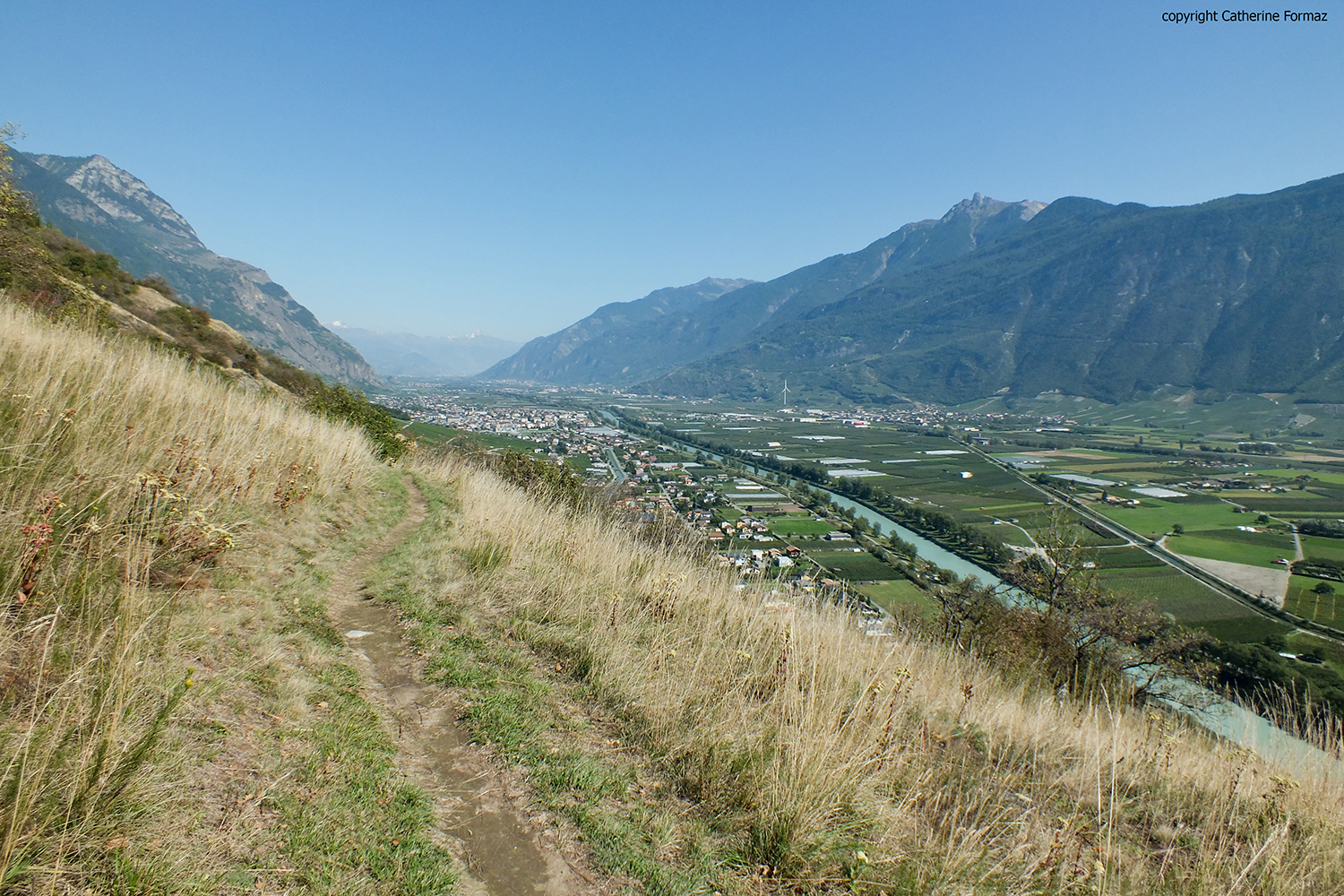 Vue sur la plaine du Rhône